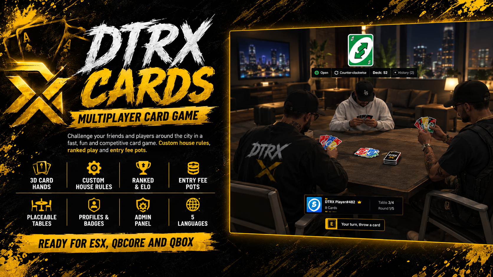 DTRX Cards Game
