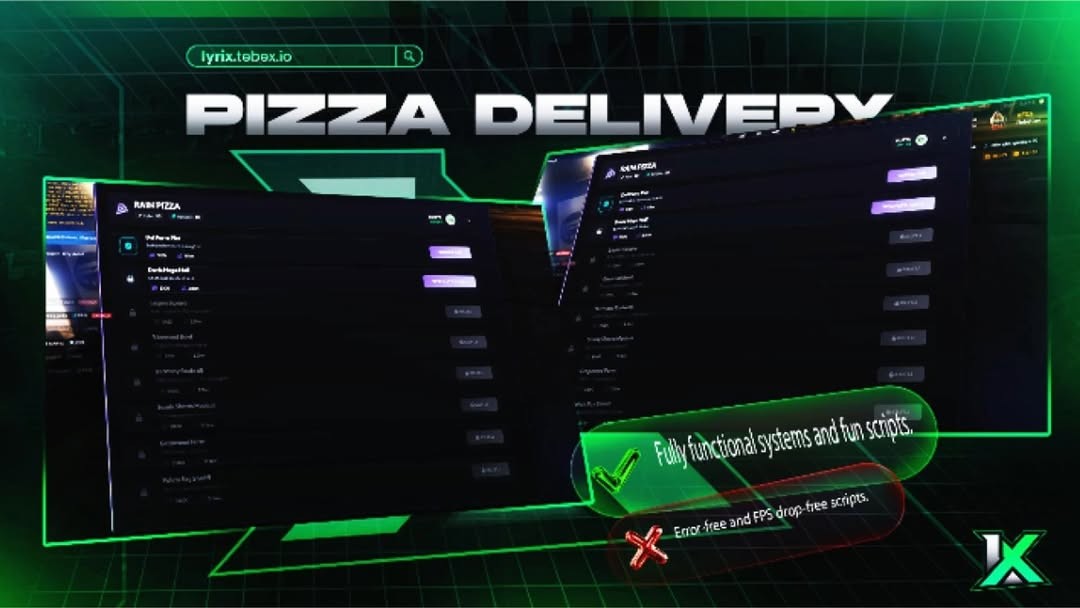 [FREE] Lyrix Pizza Delivery Job