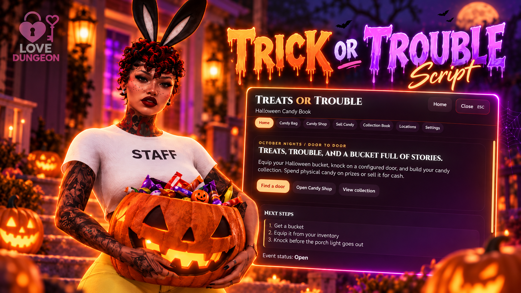 Trick or Trouble Script 🎃🍬 | Trick-or-Treating, Candy Shop & Rewards | QBCore + ESX