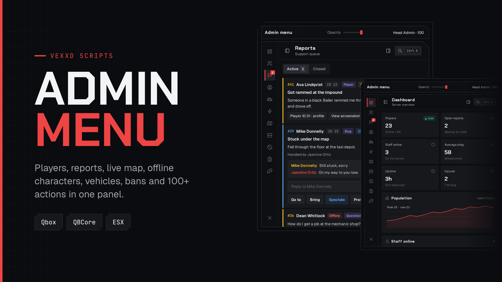 Admin Menu