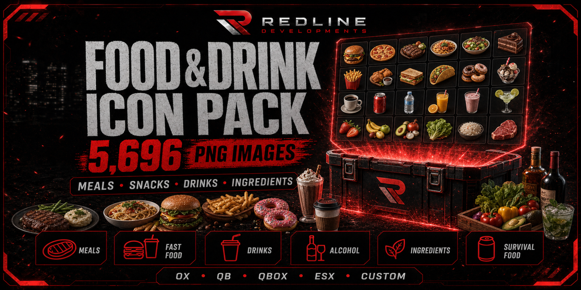 Food & Drink Inventory Icon Pack