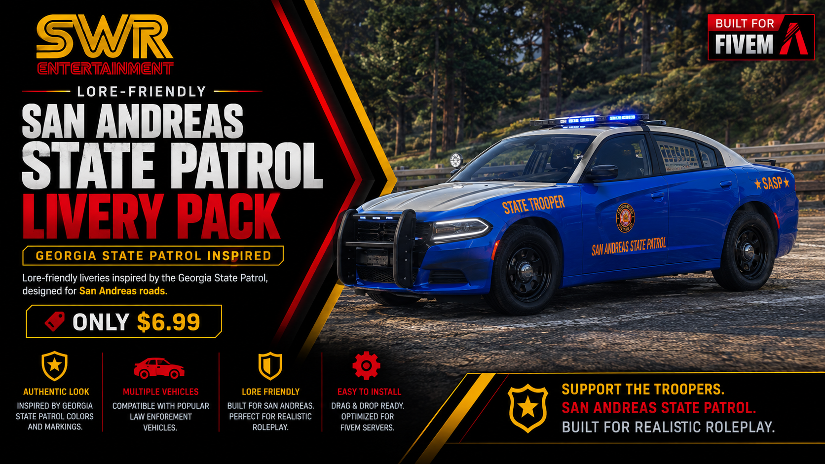 FiveM GSP Lore-Friendly Police Livery Pack