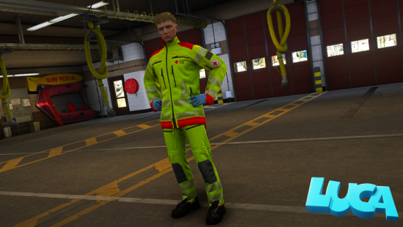 Luca Rettungsdienstuniform Pack Fire Department Düsseldorf