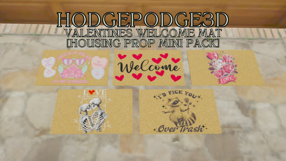 Valnetines Welcome Mat [housing prop mini pack]