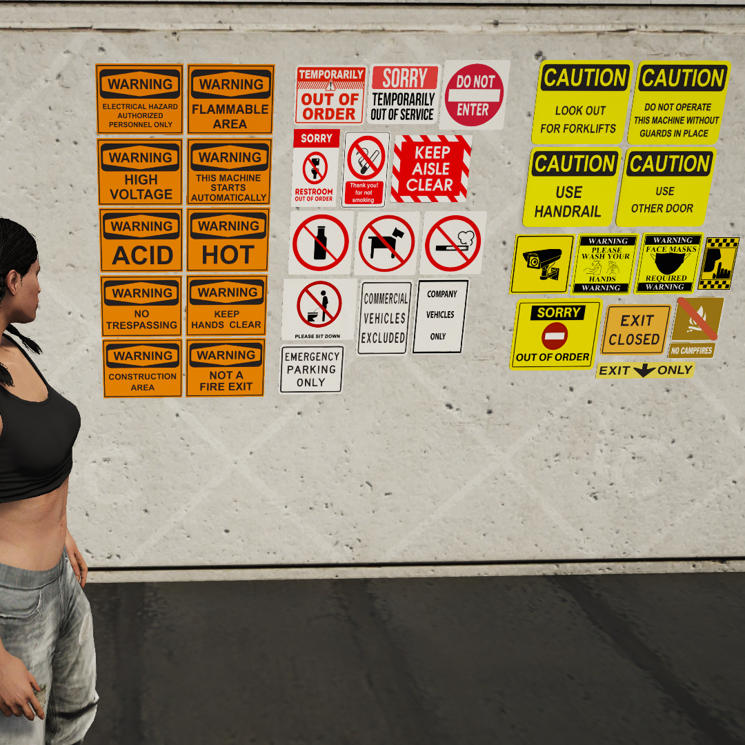 Warning signs