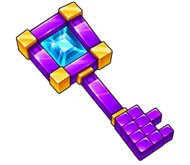 3x Amethyst Key