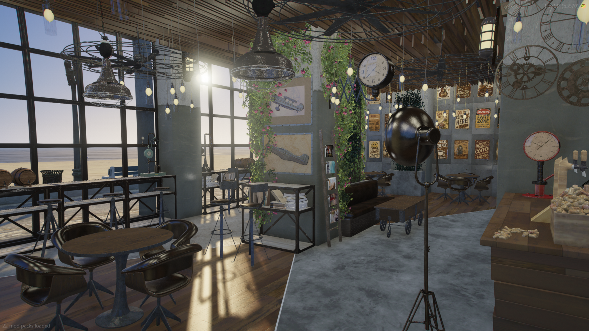 The Brutalist Coffee Shop | Hunz3D | [Free]