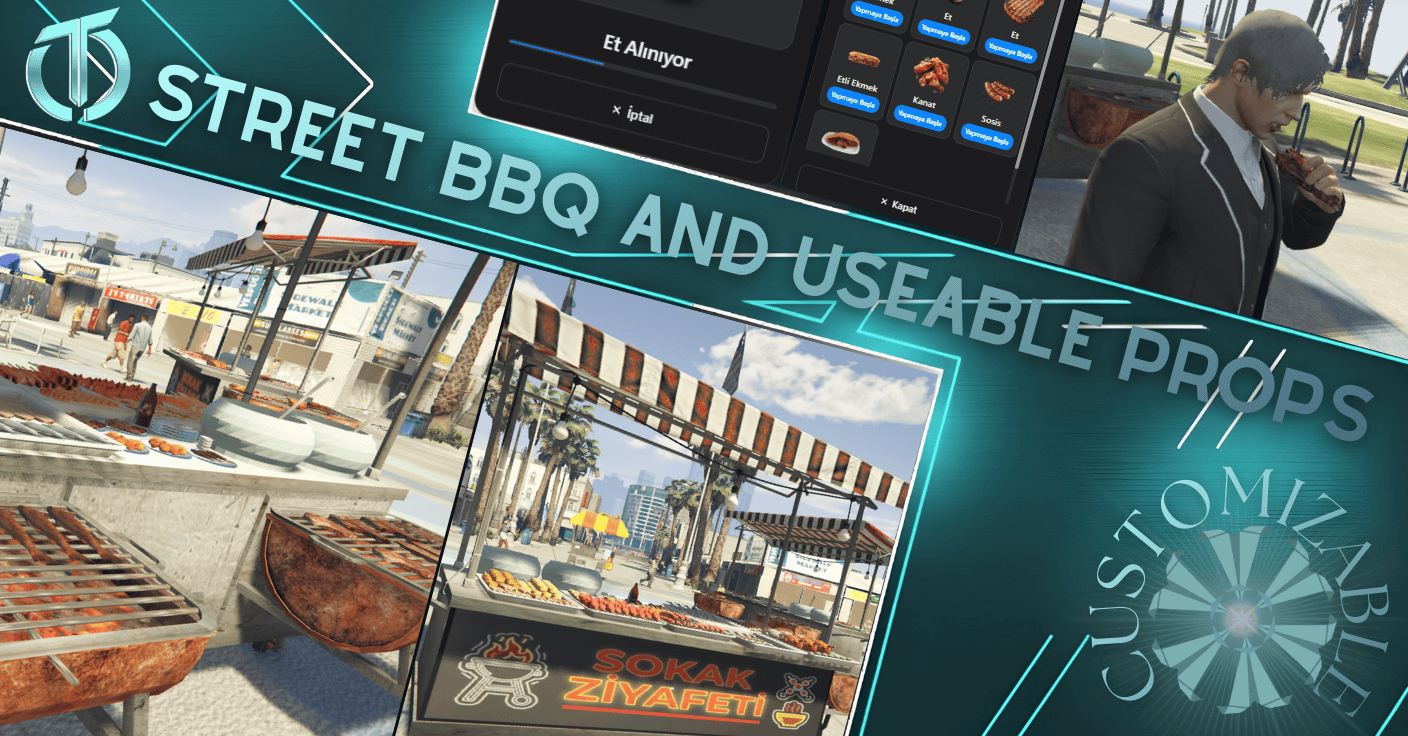 STREET BBQ AND USEABLE PROPS [QB/QBX/ESX] [OPENSOURCE]