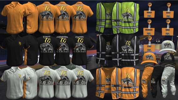 Tej's Garage Uniform 1 [Spanish] [M+F]