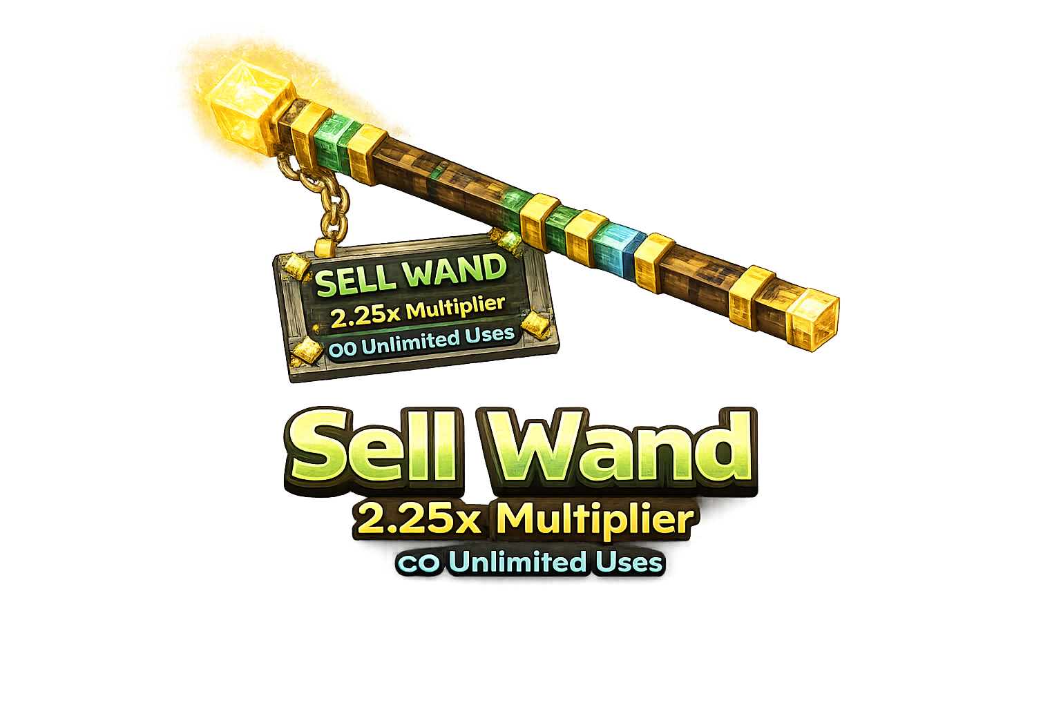 Tier 3 Sell Wand - 2.25x Multiplier - UNLIMITED USES