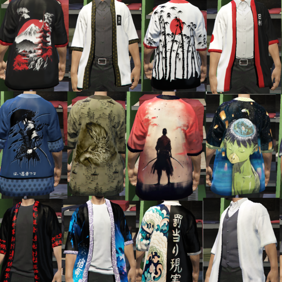 Kimono Jacket (Male & Female Player) Custom Clothing Addon+
