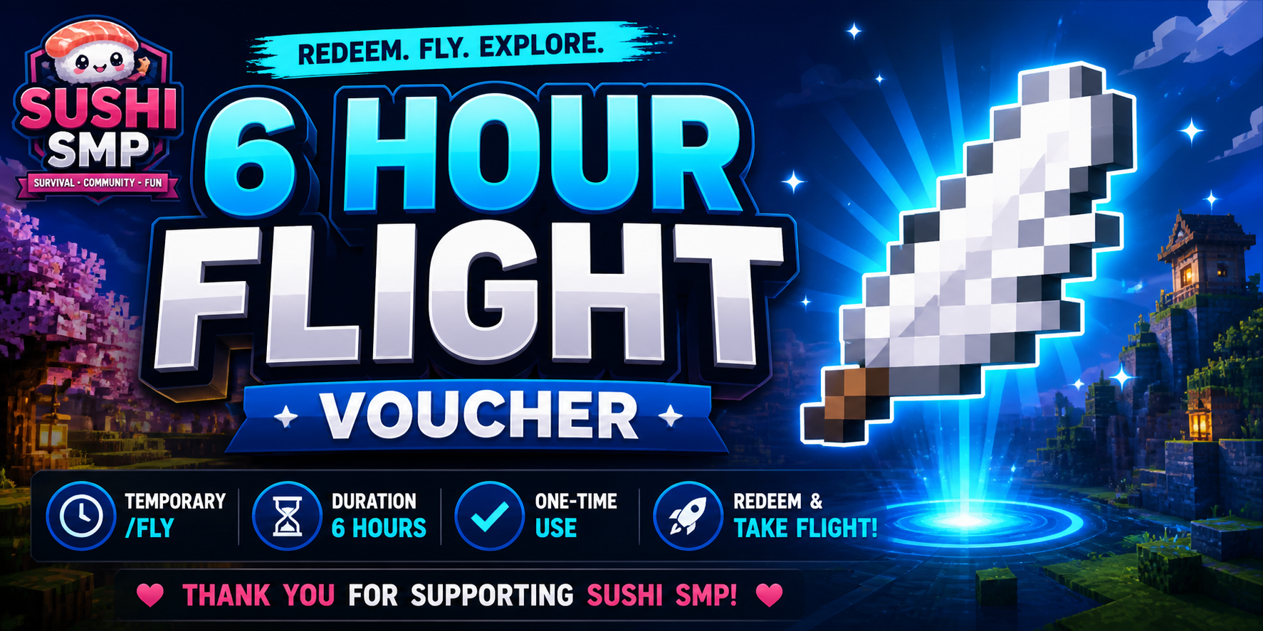 6 Hour Flight Voucher