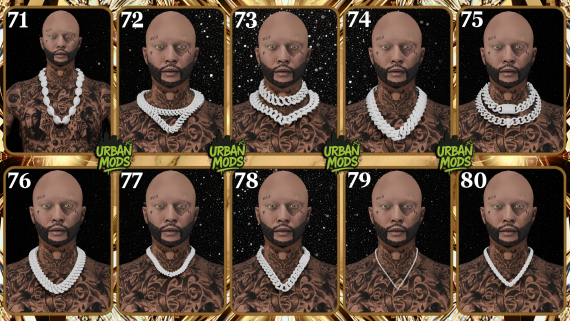 [CHAINS] PACK #8 - ONLY MODEL 3D NO FIVEM [.OBJ and TEXTURES]