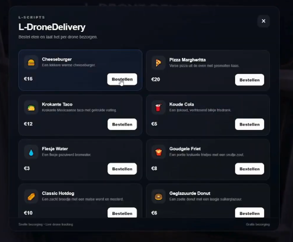 L-DroneDelivery in ESX