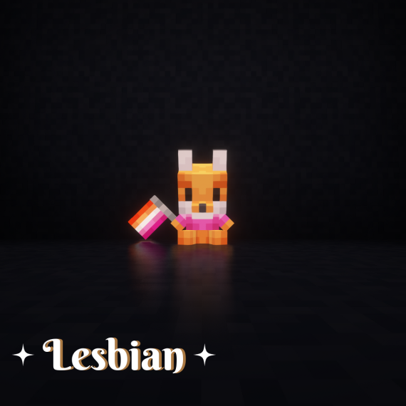 Lesbian Pride Plushie