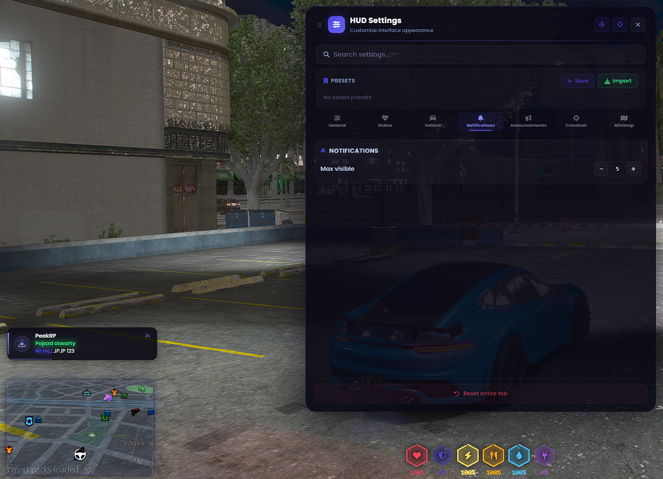 HUD Escrowed [ESX, QB, QBOX, STANDALONE]
