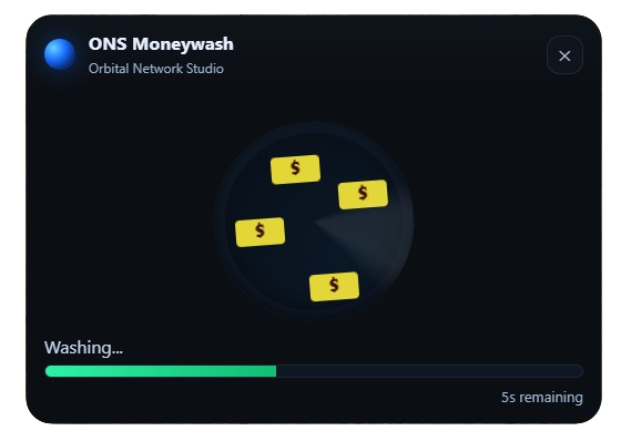 Orbital Network Studio · ONS Money Wash Script (QBCore)