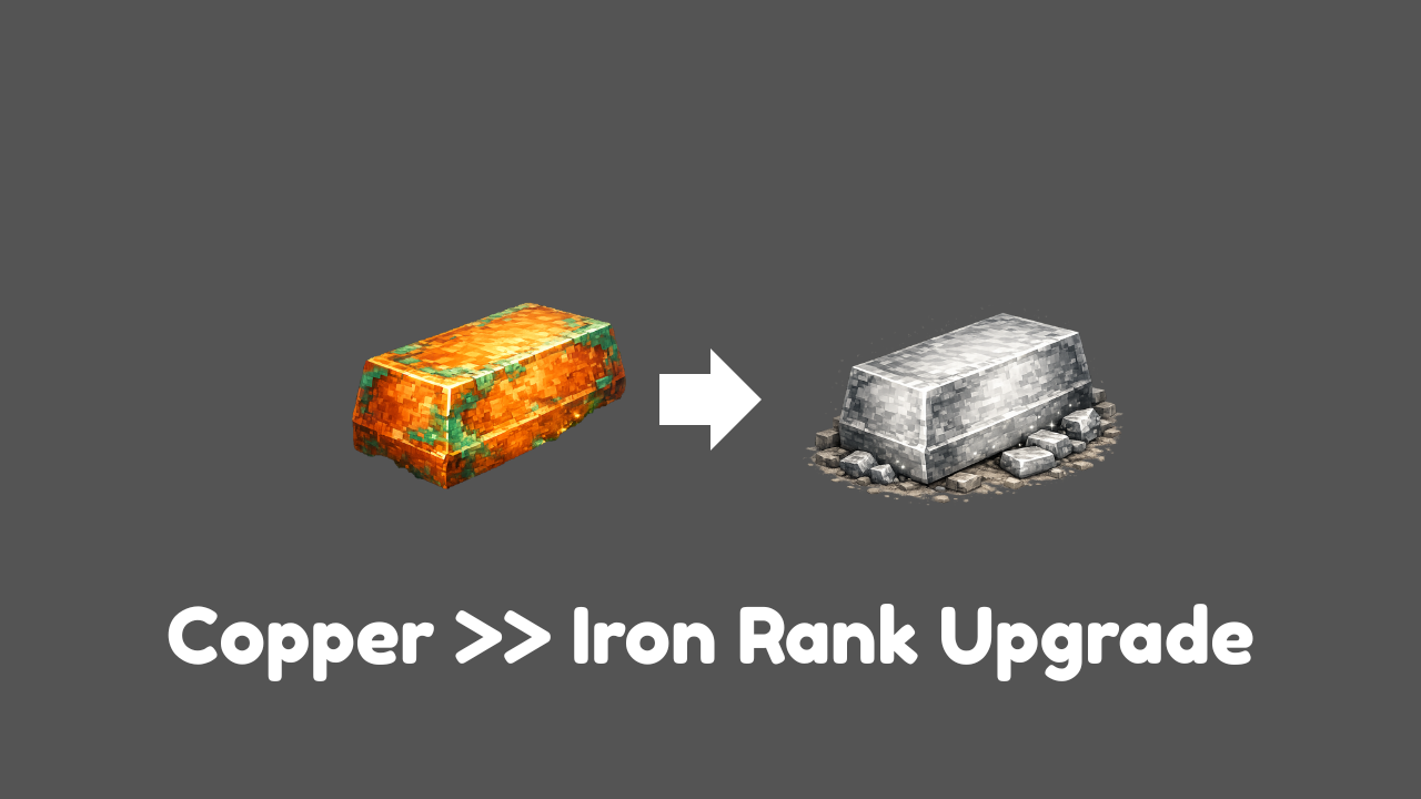 Copper >> Iron Rank Upgrade