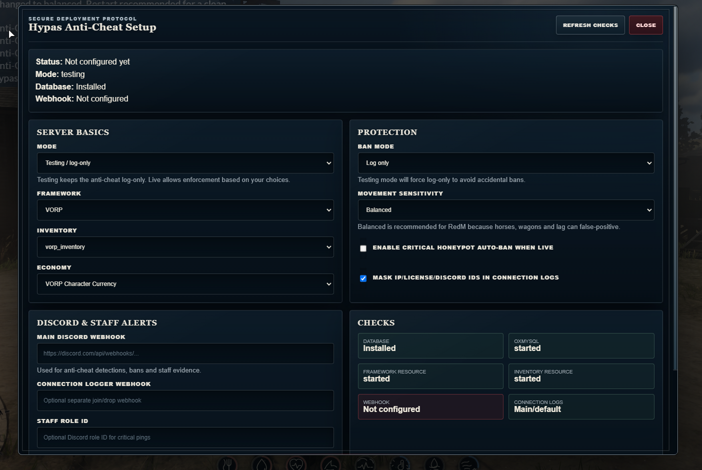 Hypas RedM Anti-Cheat — Monthly Licence
