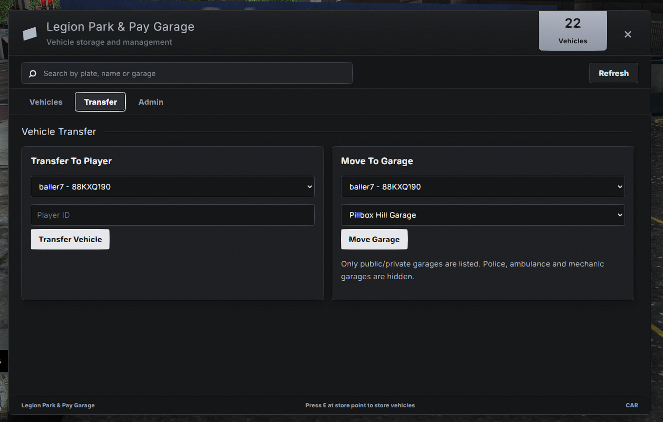 Garage System [QB - ESX - QBOX]