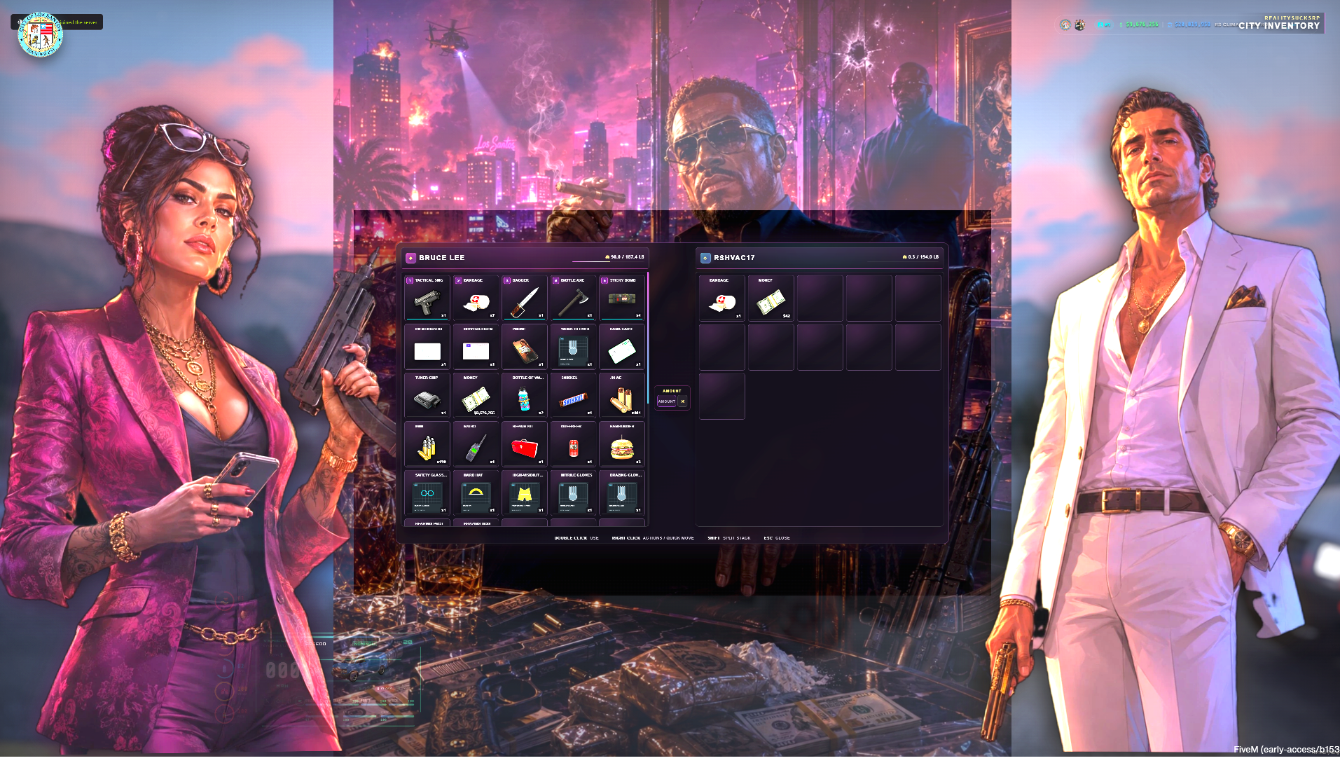 ox_inventory Reworked Miami Edition  — Qbox/Qbx Core Premium Inventory UI