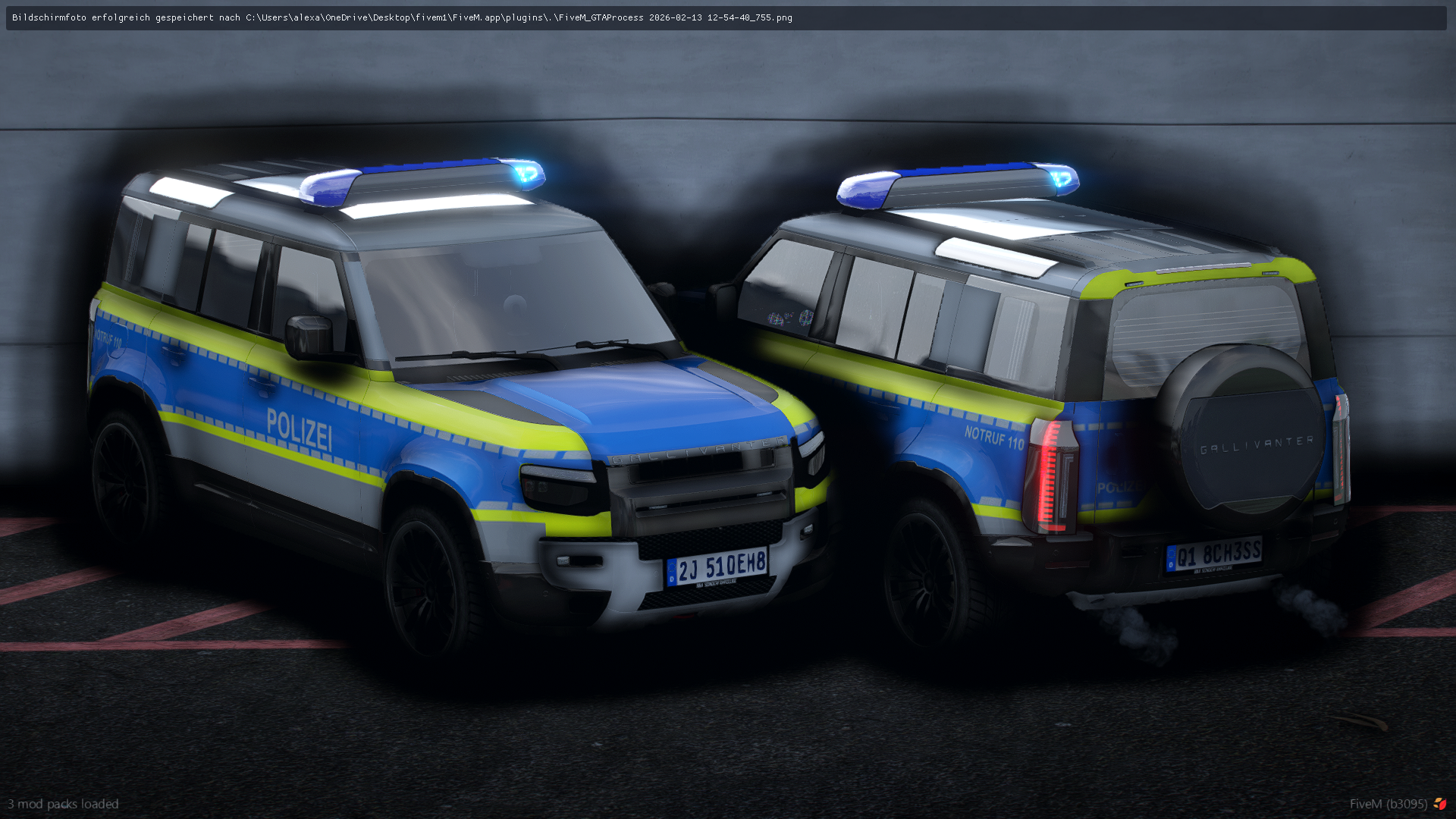 Gallivanter Streifenwagen LB4K