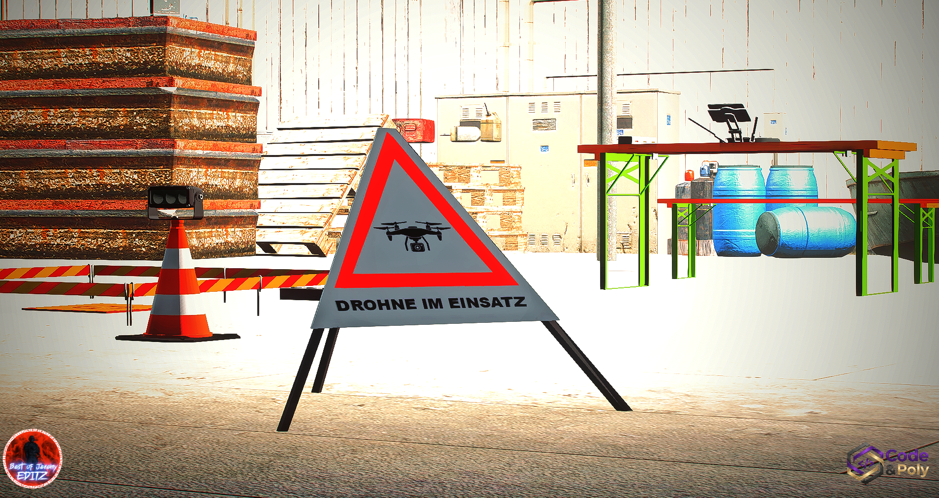 Code & Poly UAS(Drohneneinsatz) Props