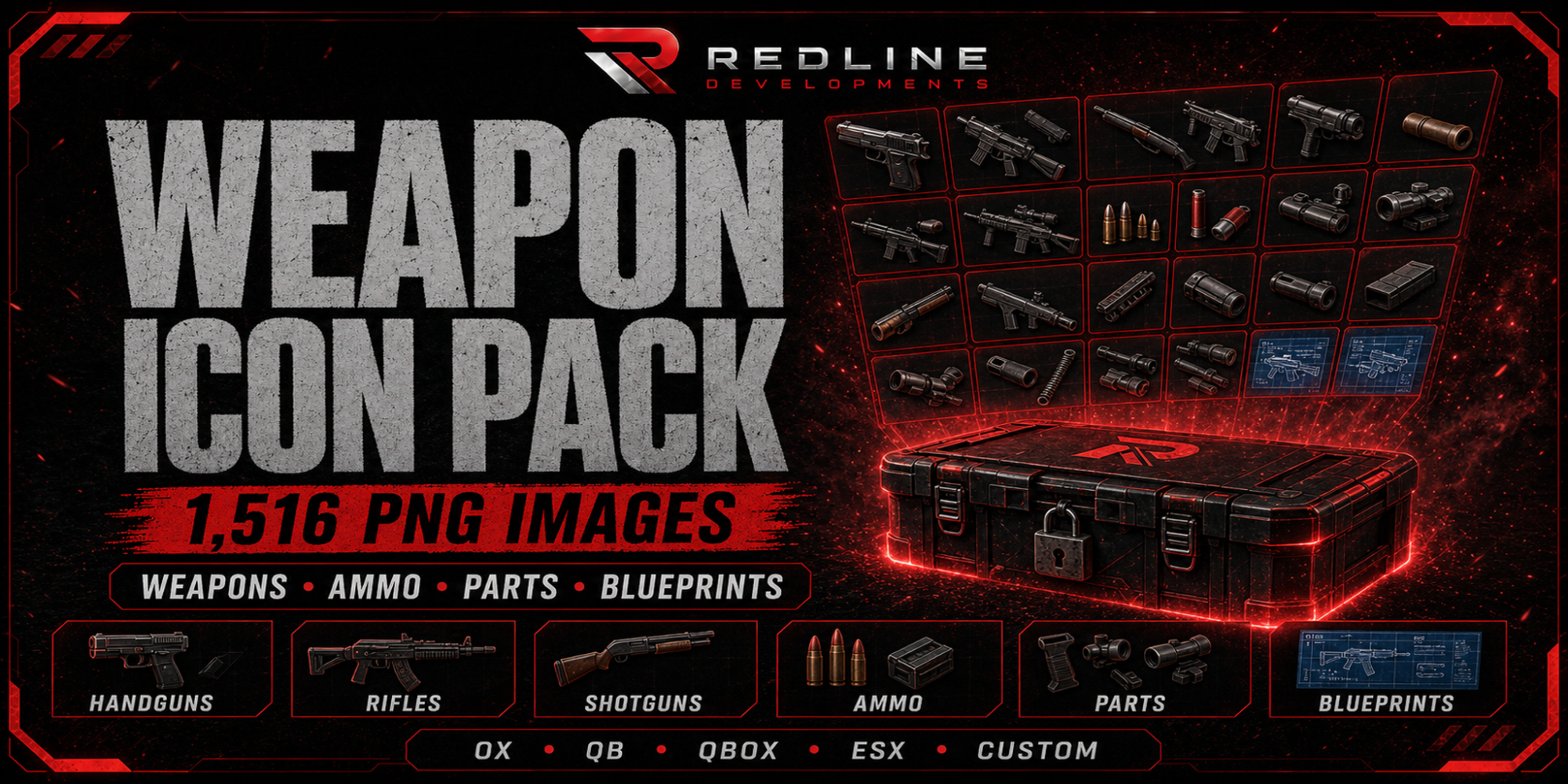 Weapon & Parts Inventory Icon Pack