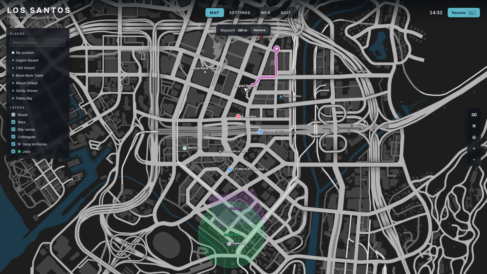 Molo Map 3D — 3D Pause Menu