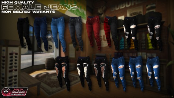 Better Female Jeans - Low Rise Belted & Non Belted