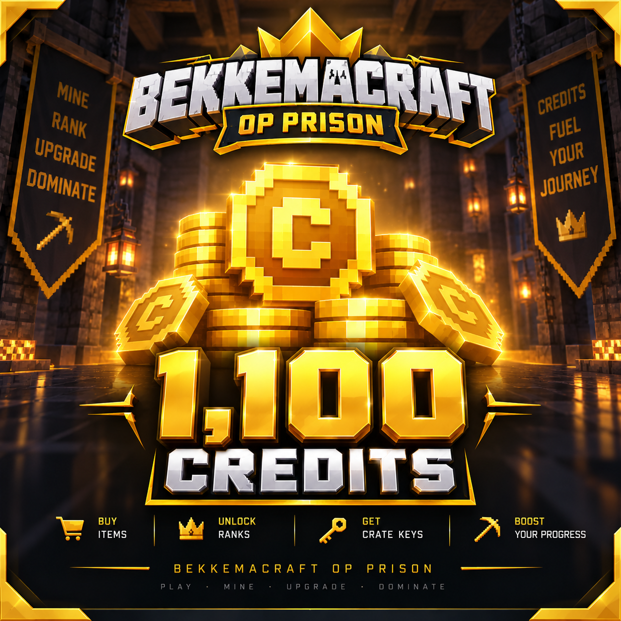 1,100 Credits