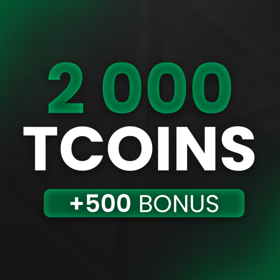 2.000 TCoins (+500 Bonus)