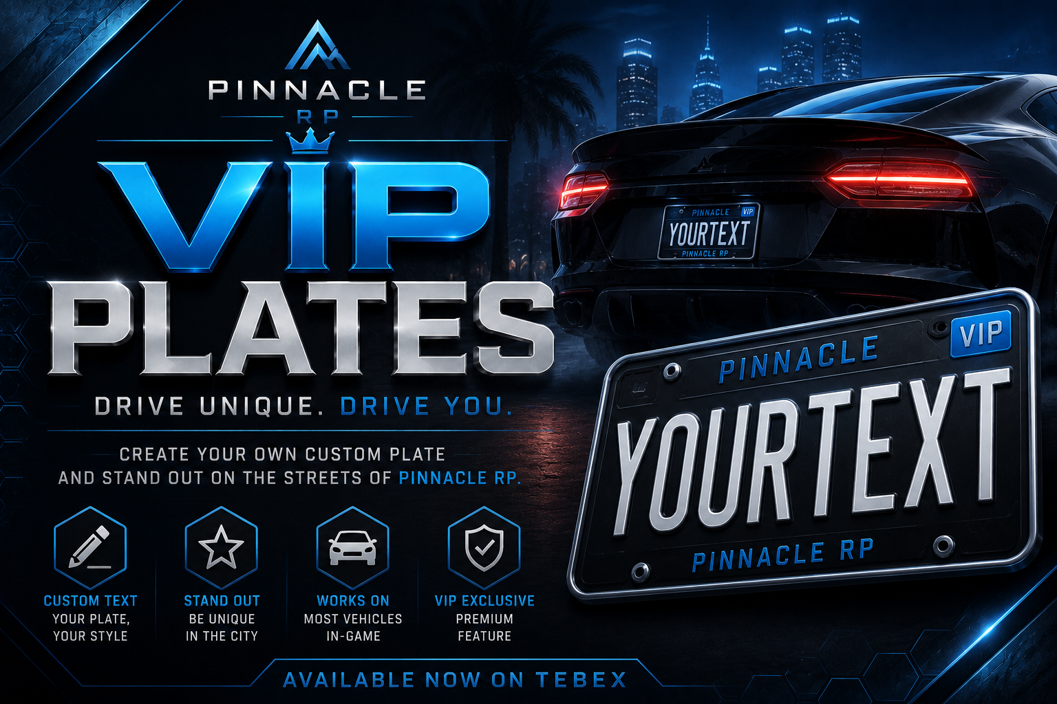 1x Custom car plate