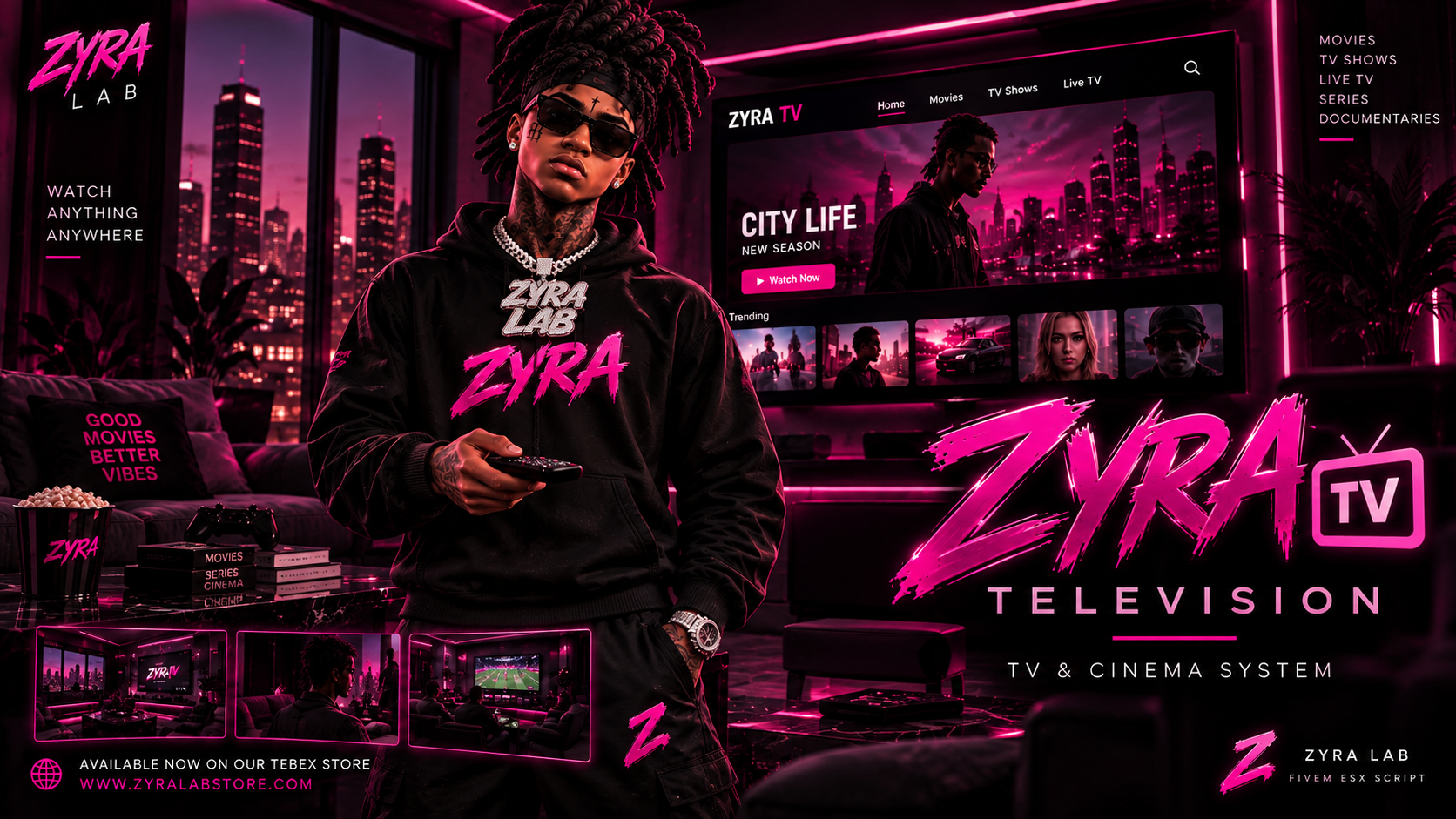 [ZYRA Television ]  TV & Cinema System {ESCROW}