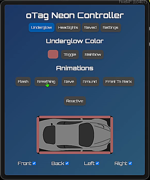 oTag Neons | Advanced Neon & Headlight Controller