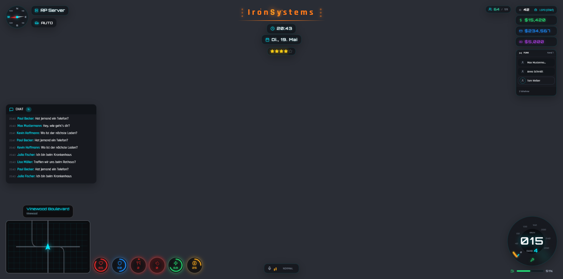 IronSystems Hud
