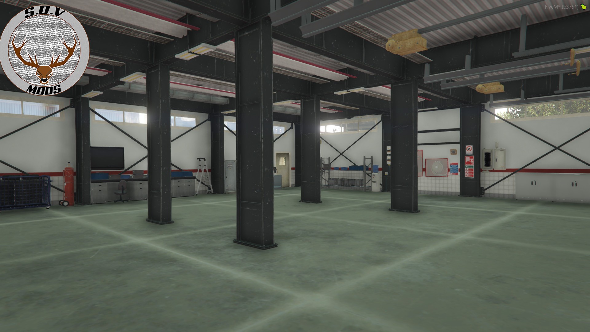 Logistics Truck Service Yard