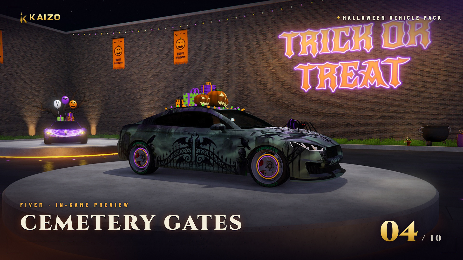 Halloween Vehicle Pack (10 Cars)