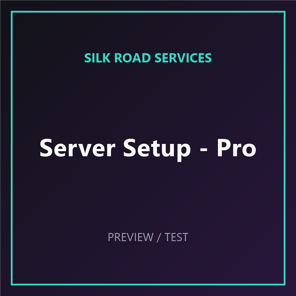 [TEST] Server Setup & Optimization – Pro