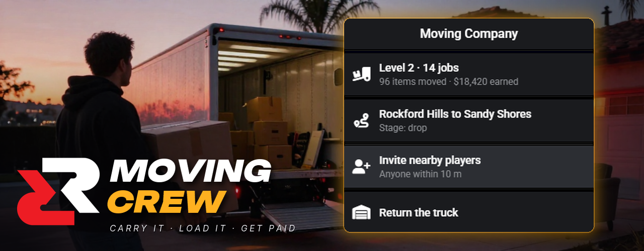 Moving Crew — Co-op Moving Job for FiveM (Qbox / QBCore)