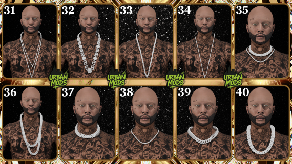 [CHAINS] PACK #4 - ONLY MODEL 3D NO FIVEM [.OBJ and TEXTURES]