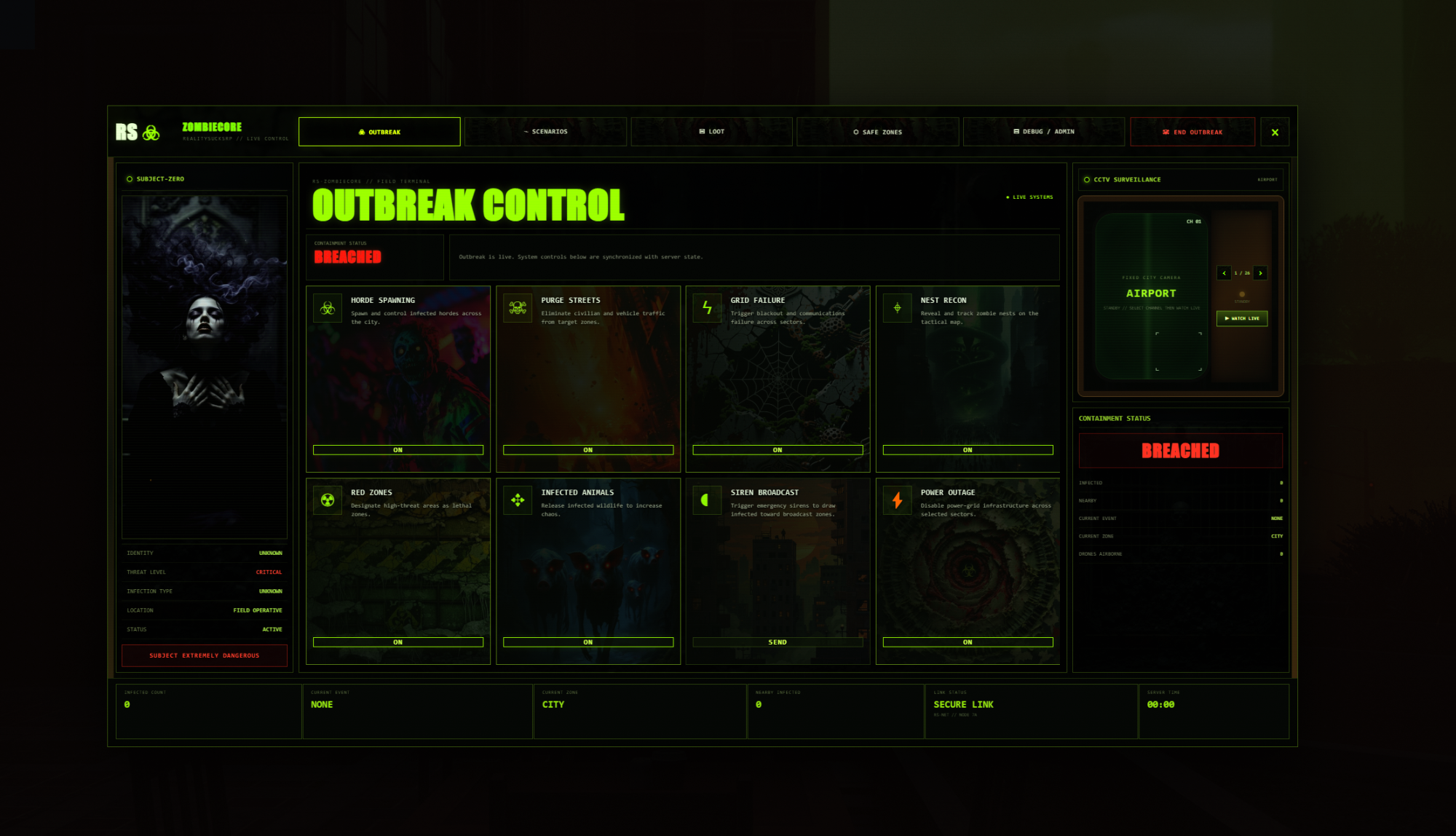 Multiplayer Zombie Outbreak and Survival World Enhanced ready