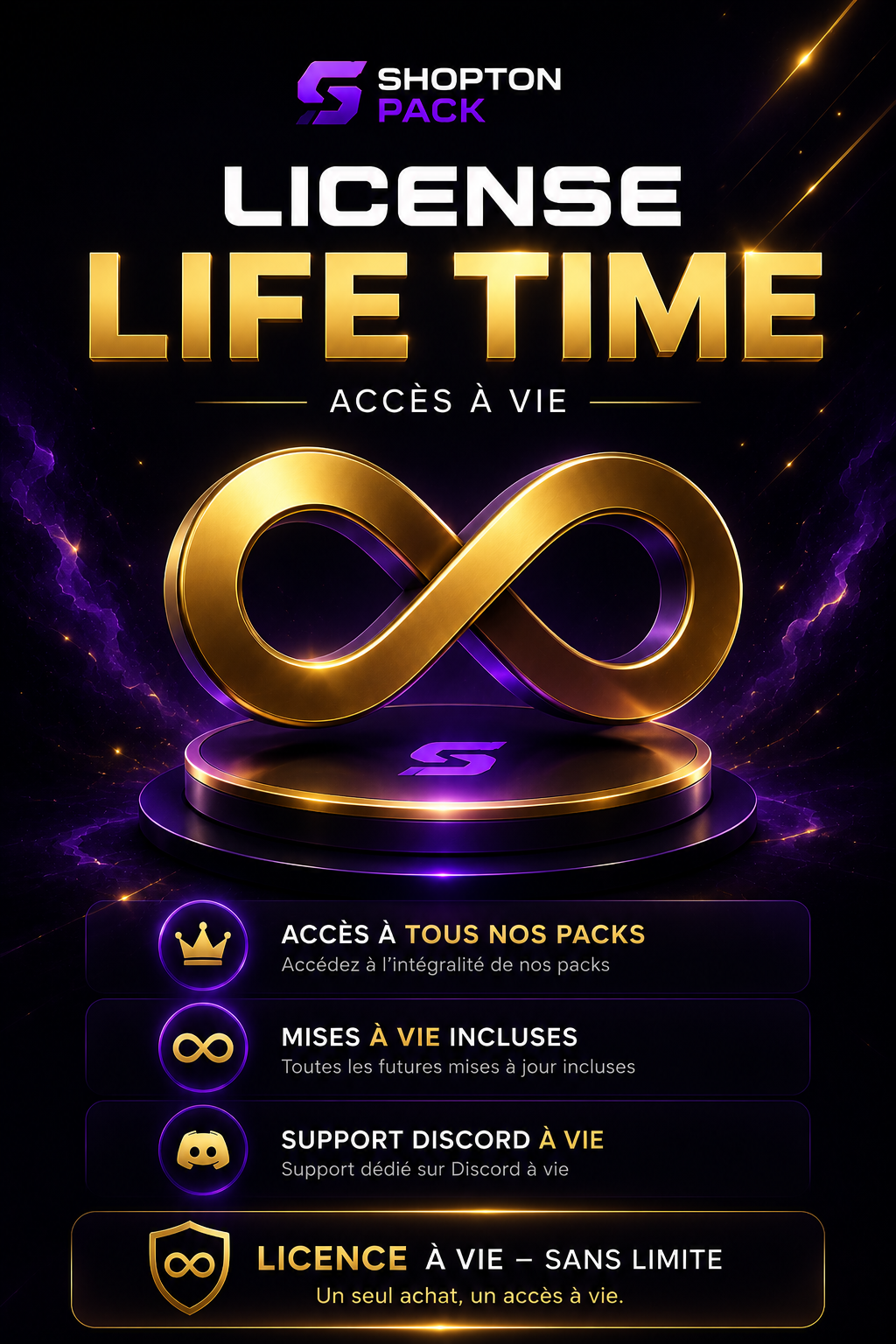 🔑 Licence ShoptonPack Life Time