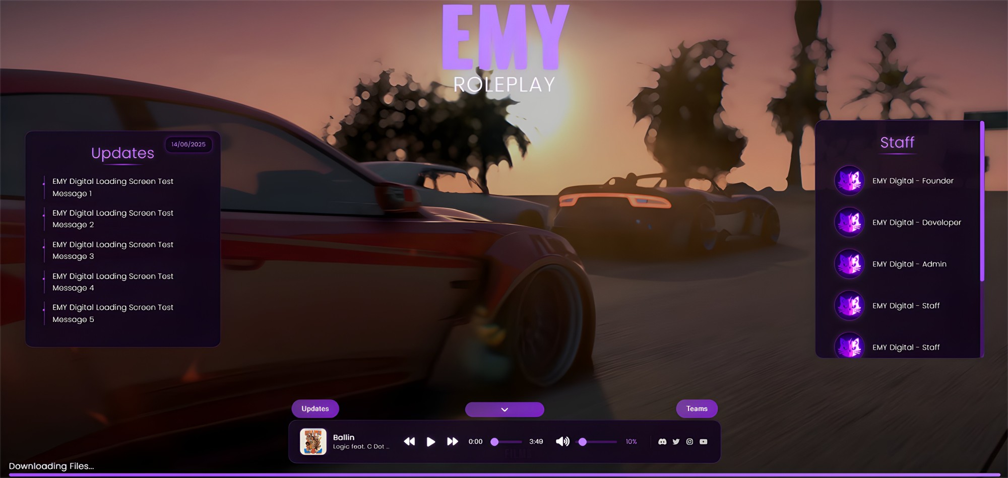 EMY Digital Loading Screen V1 – Modern & Customizable FiveM Loading Screen