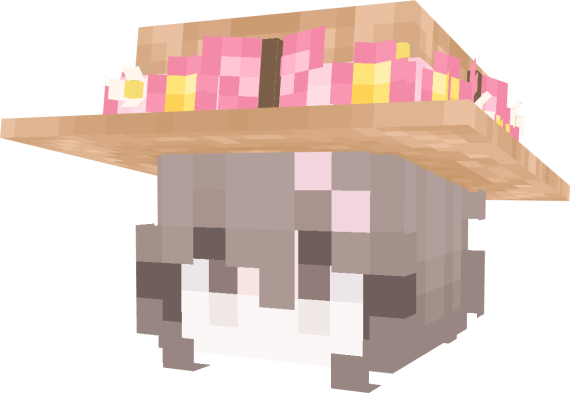 Pink Butterfly Flower Hat