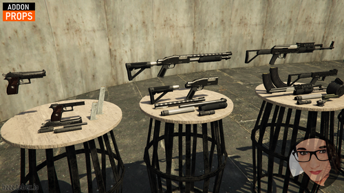 Weapon parts (props)
