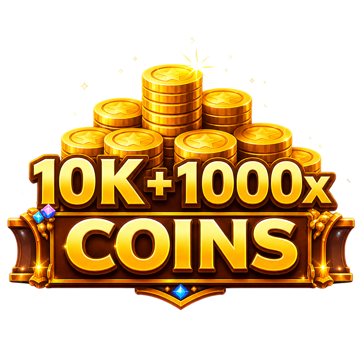 10,000x + 1000 Coins