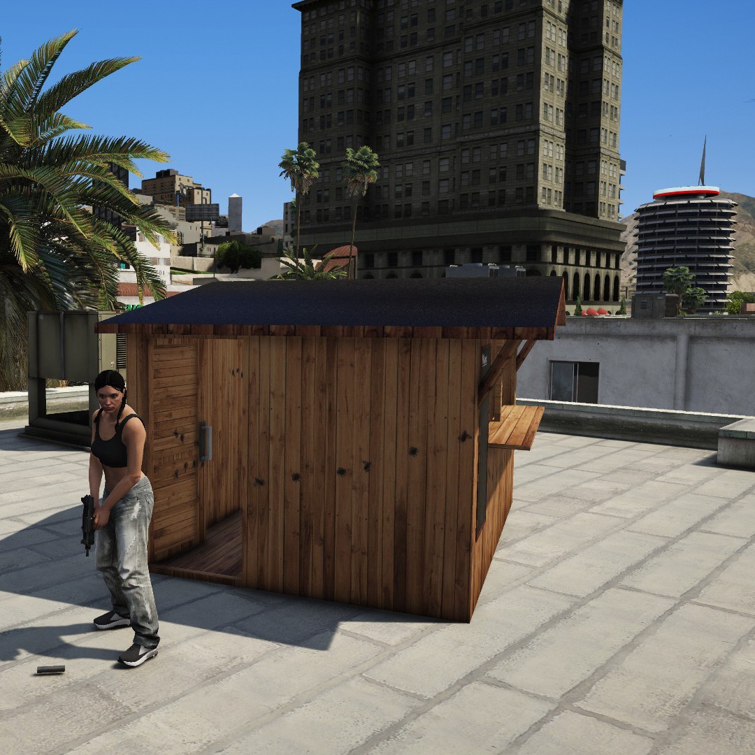 Wooden market