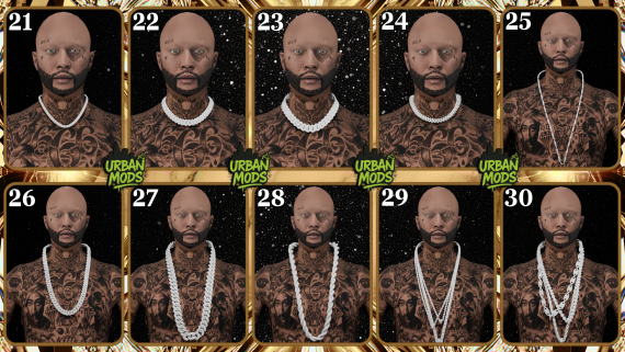 [CHAINS] PACK #3 - ONLY MODEL 3D NO FIVEM [.OBJ and TEXTURES]