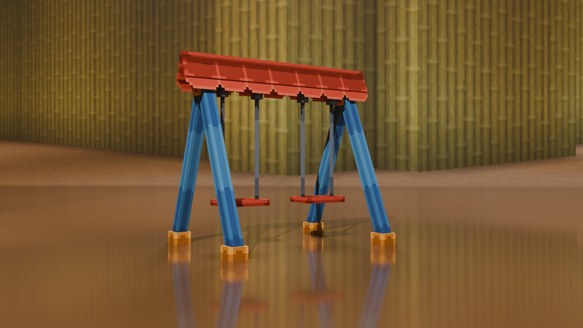 Swing Set — cosmetic Furniture v2 item on the NovaVoid Cat Civilization Minecraft server